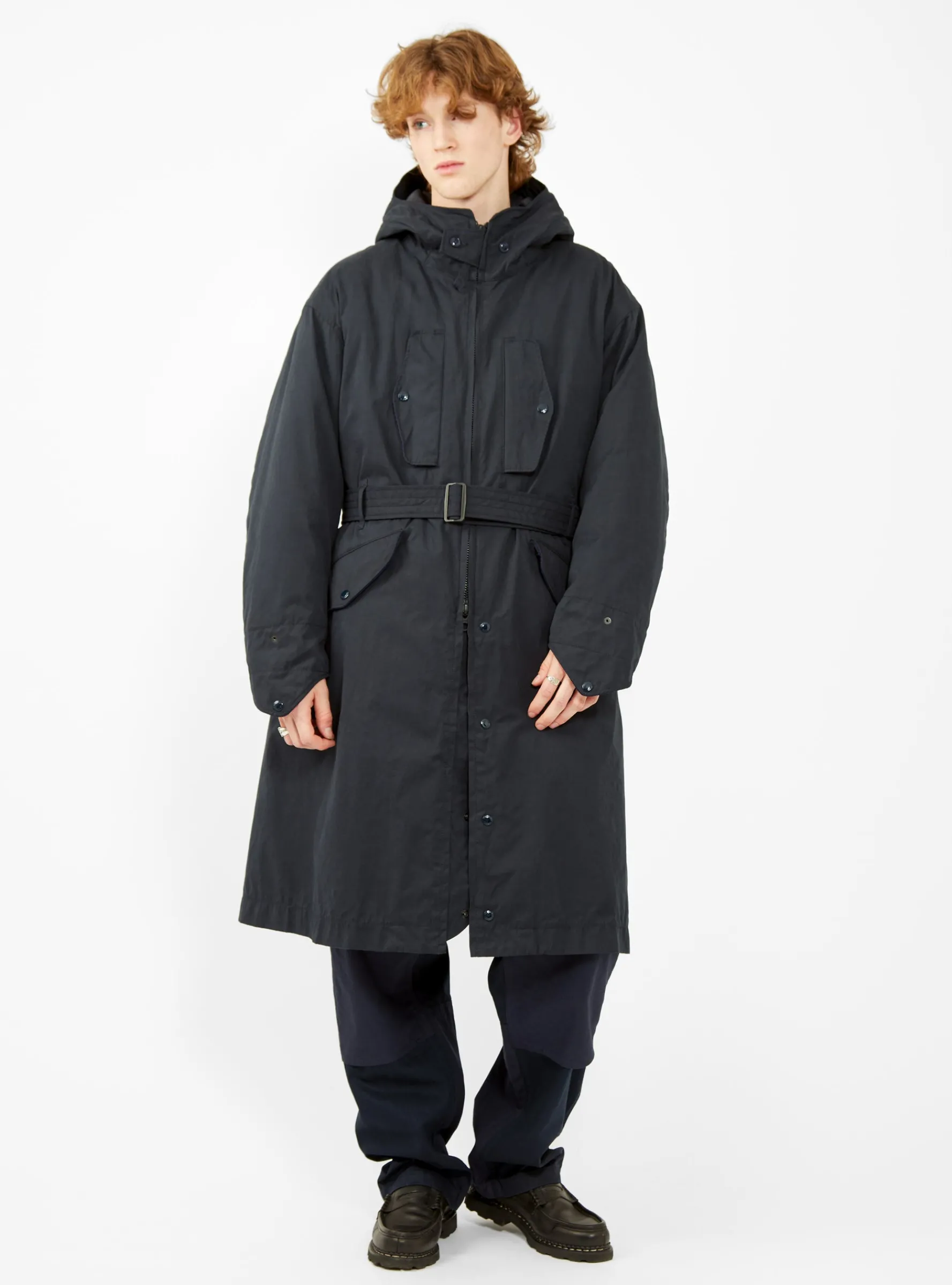 PC Coated Storm Coat Dark Navy<Engineered Garments Sale
