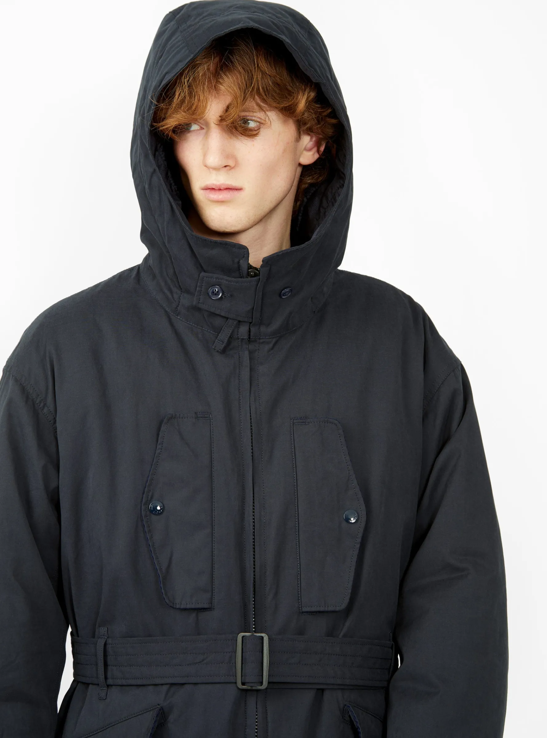 PC Coated Storm Coat Dark Navy<Engineered Garments Sale