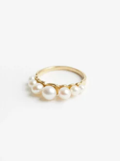 Pearl Ring Gold<BEATRIZ PALACIOS Sale