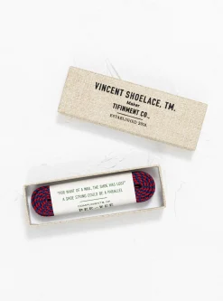 PEE-WEE Shoelaces Blue & Red Stripe<Vincent Shoelace Hot