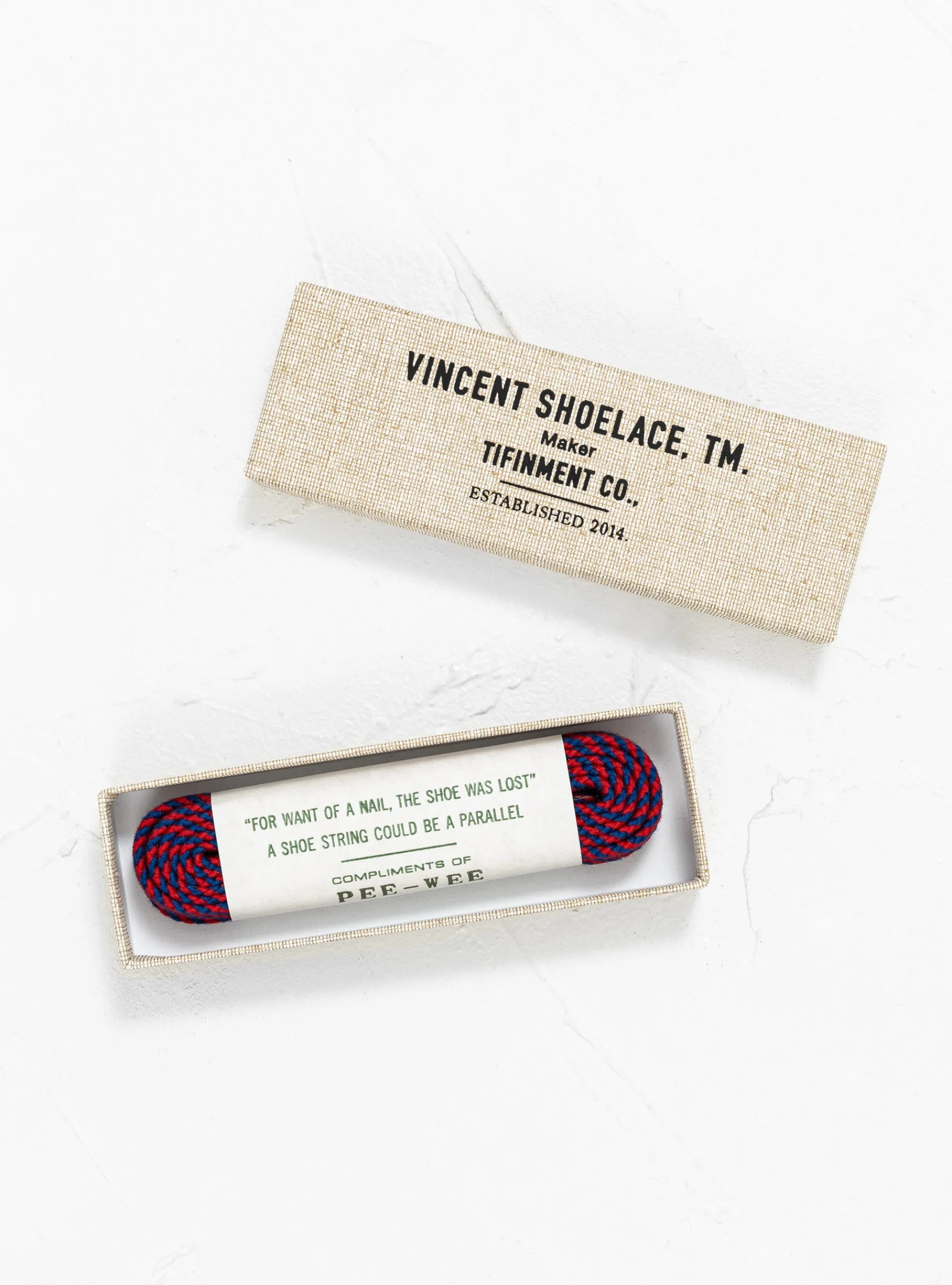 PEE-WEE Shoelaces Blue & Red Stripe<Vincent Shoelace Hot