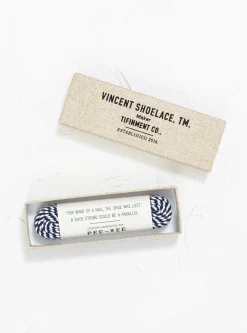 PEE-WEE Shoelaces Blue Stripe<Vincent Shoelace Best