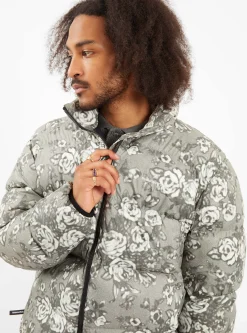 PERTEX® T Down Jacket Grey Floral<thisisneverthat Fashion