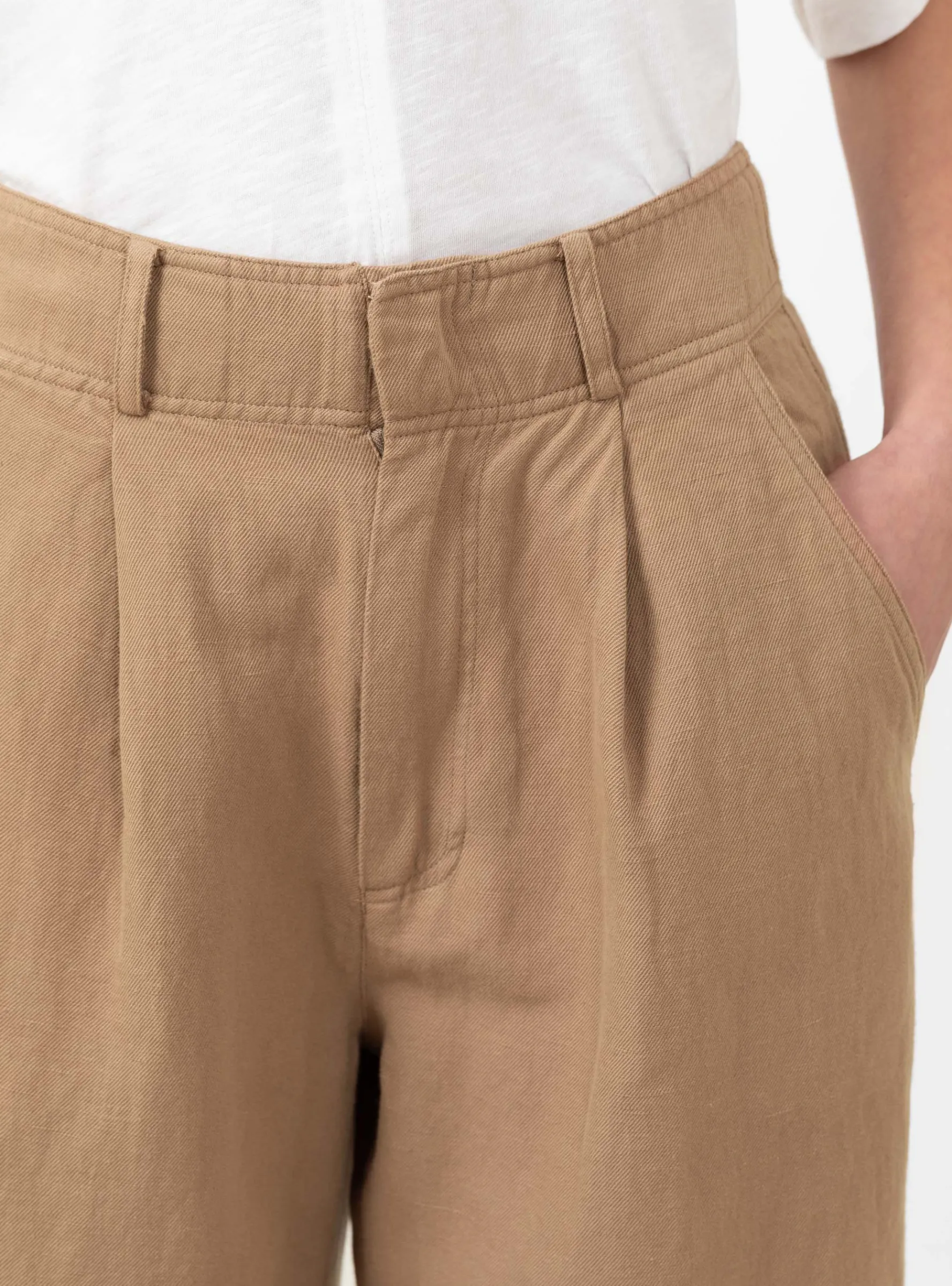 Petite Bari Crop Trouser Deep Khaki<Apiece Apart Clearance