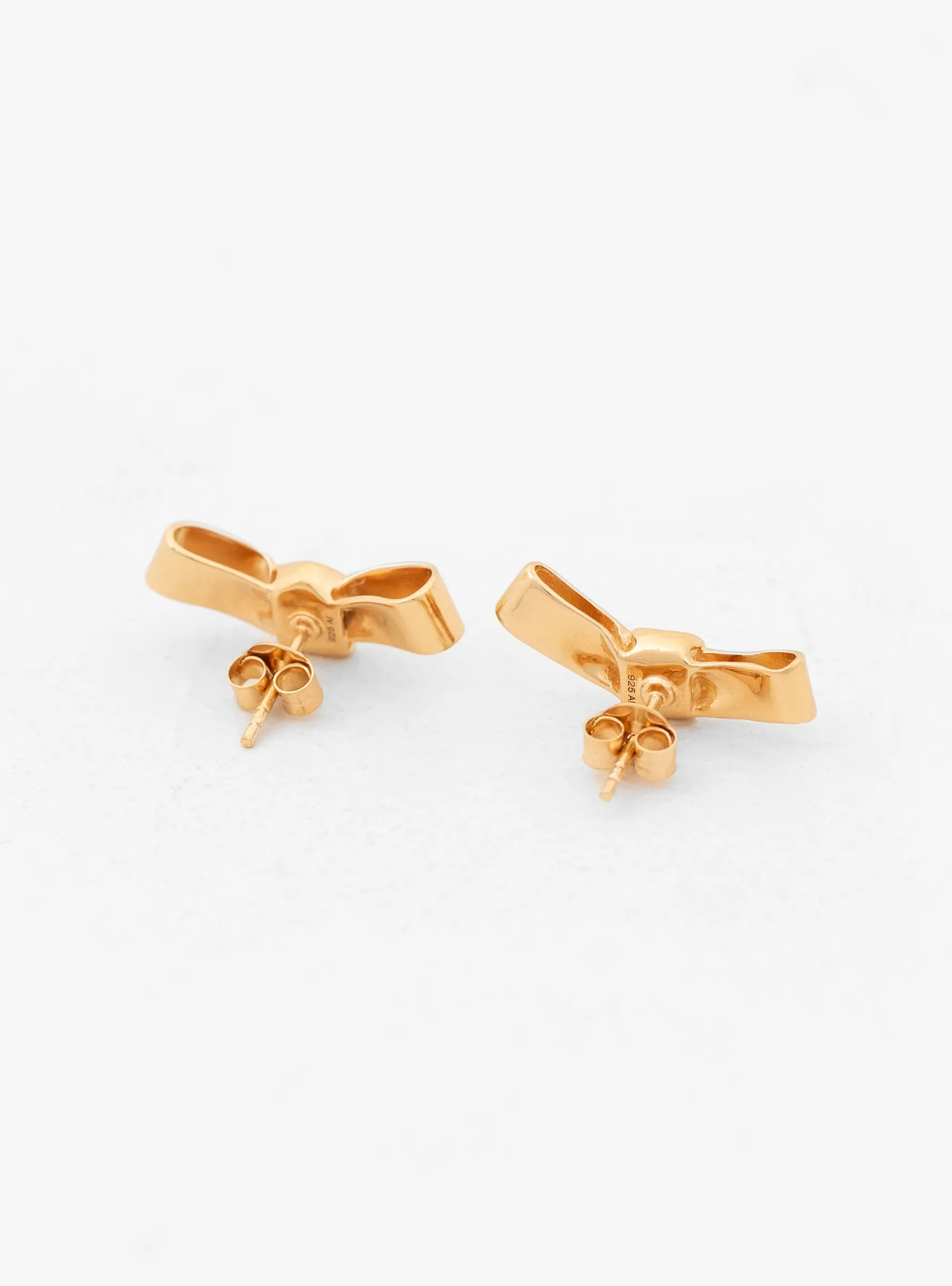 Petite Cravat Gold Earrings<Annika Inez Online