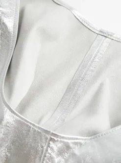Petite Pleat Shopper Silver<Modern Weaving Discount