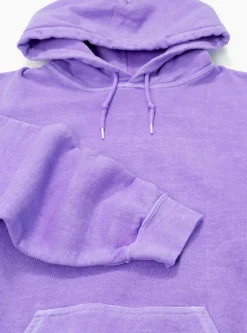 Pigment Dyed Hoodie Purple<Towncraft Online