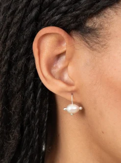 Pin Cushion Pearl Earrings White Freshwater<Lizzie Ames Online