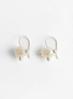 Pin Cushion Pearl Earrings White Freshwater<Lizzie Ames Online