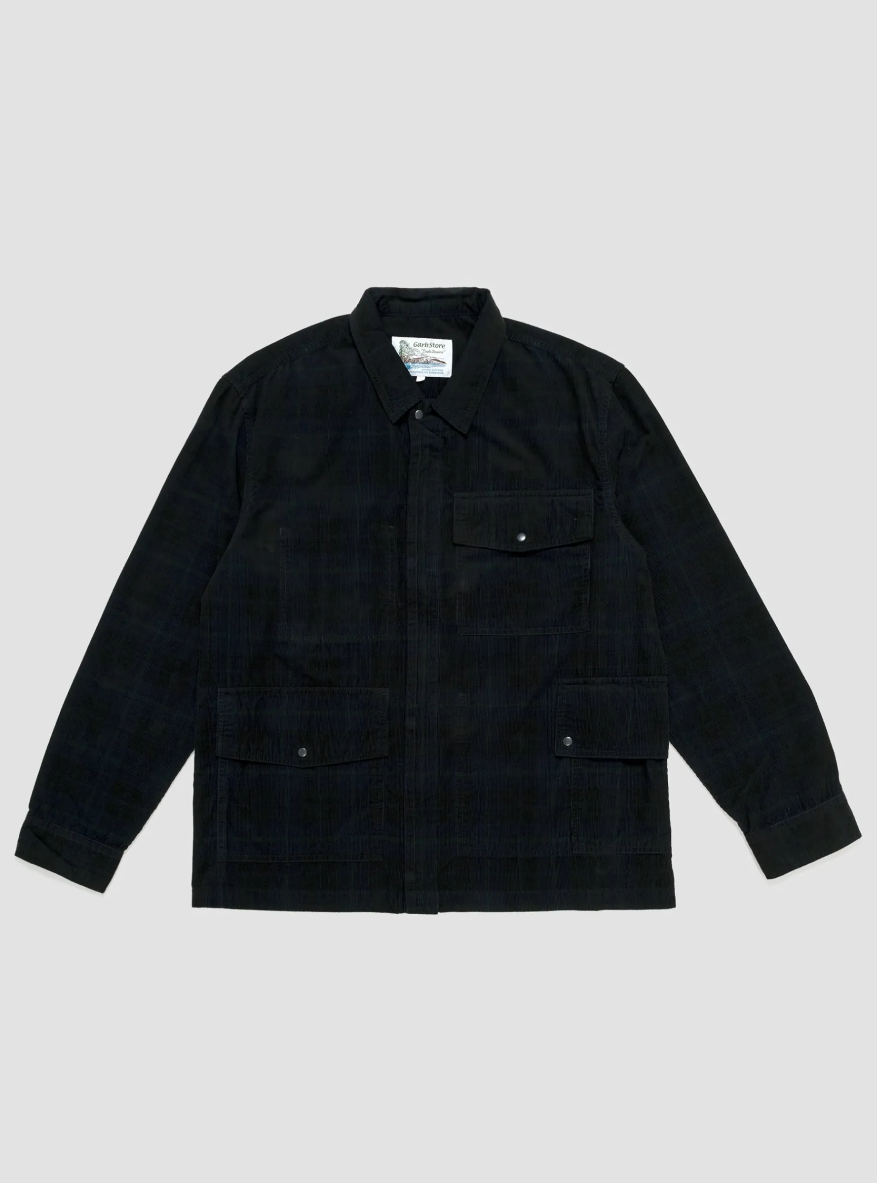 Plaid Corduroy Zip Jacket<Garbstore Sale