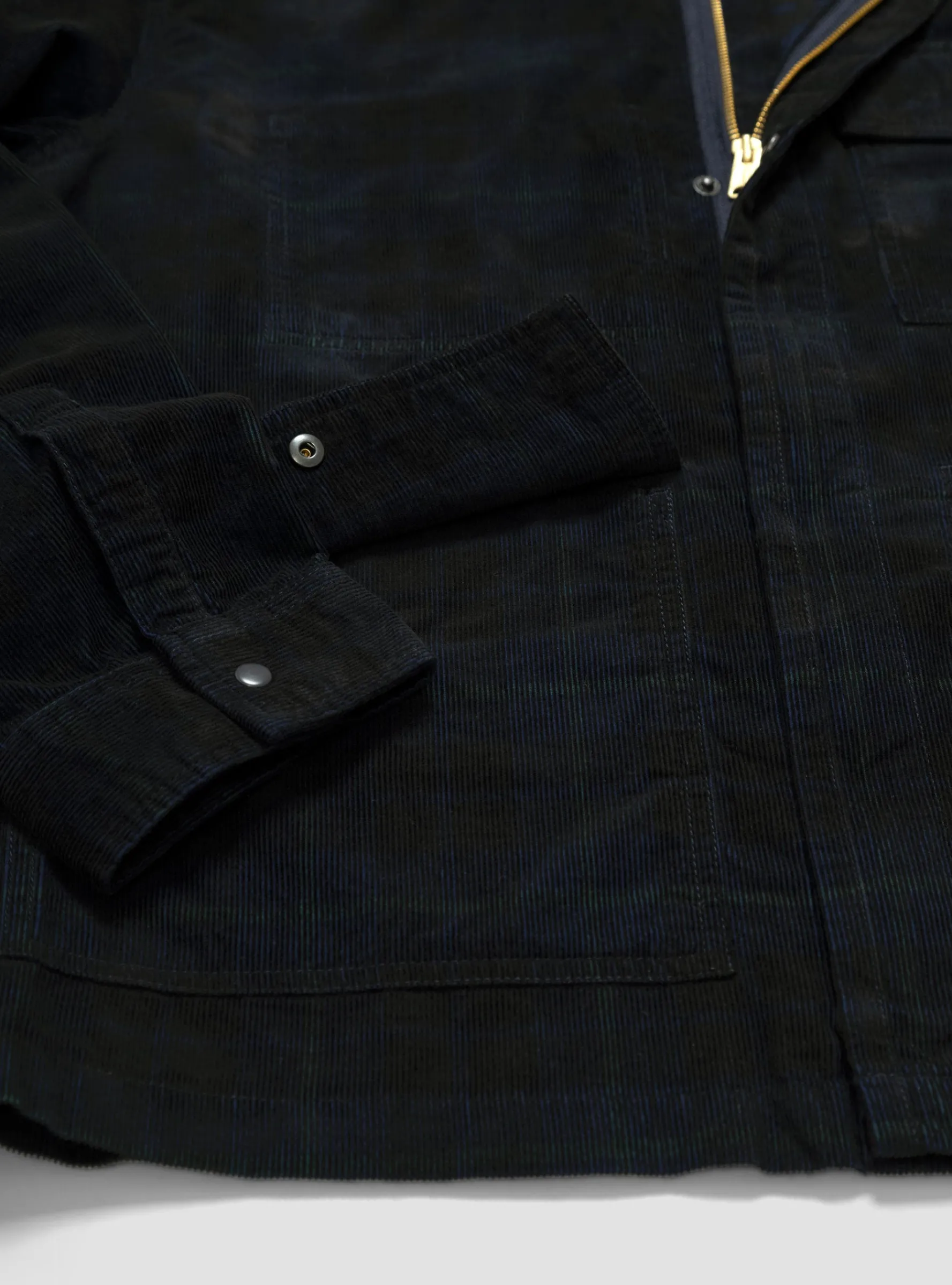Plaid Corduroy Zip Jacket<Garbstore Sale