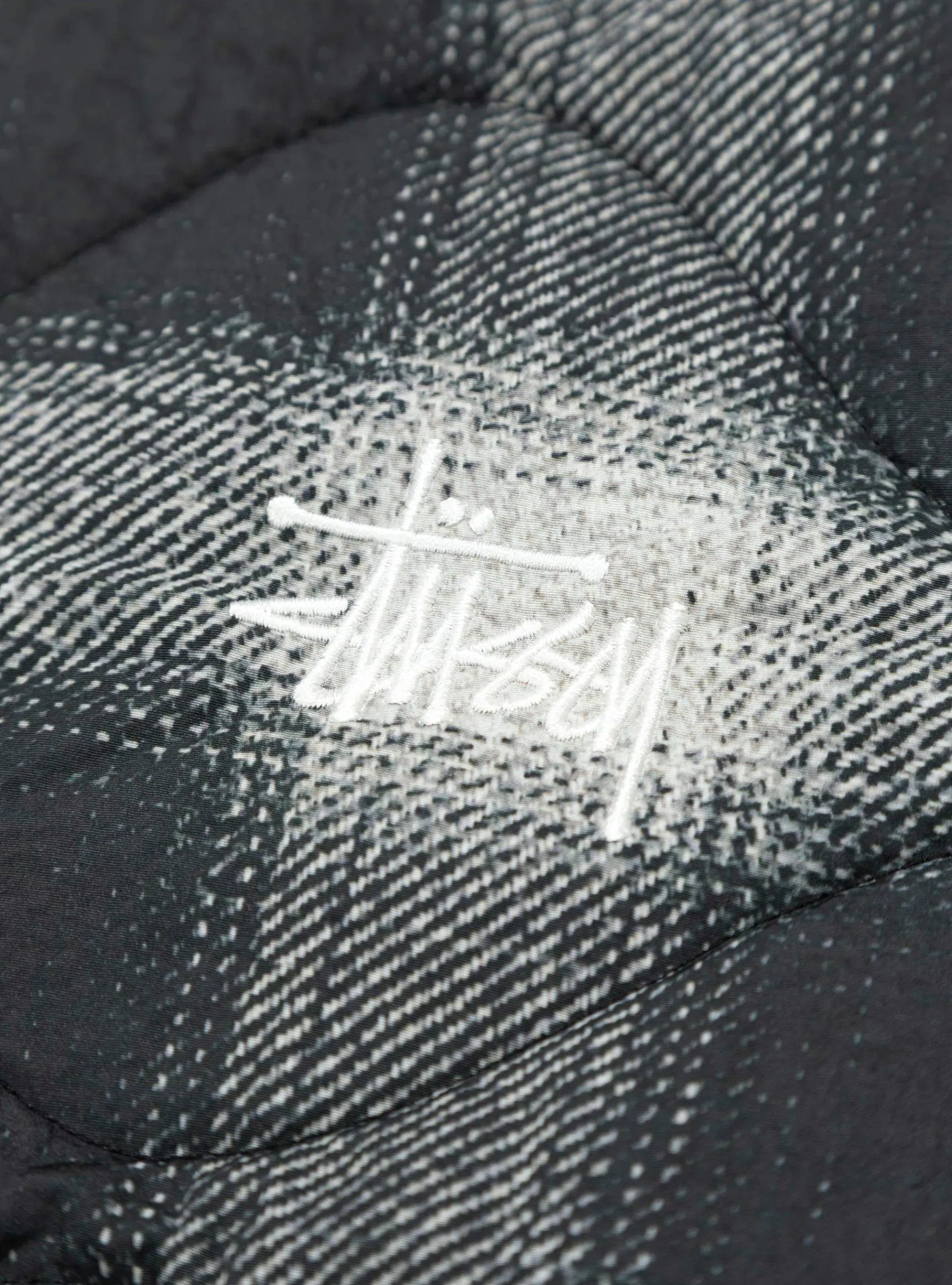 Plaid Nylon Liner Vest Black<Stussy Sale