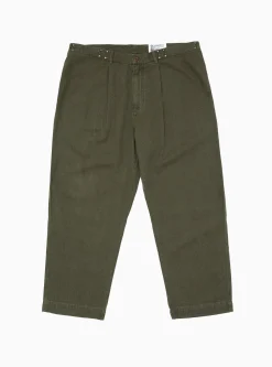 Pleated Hook Pant Olive<Garbstore Sale