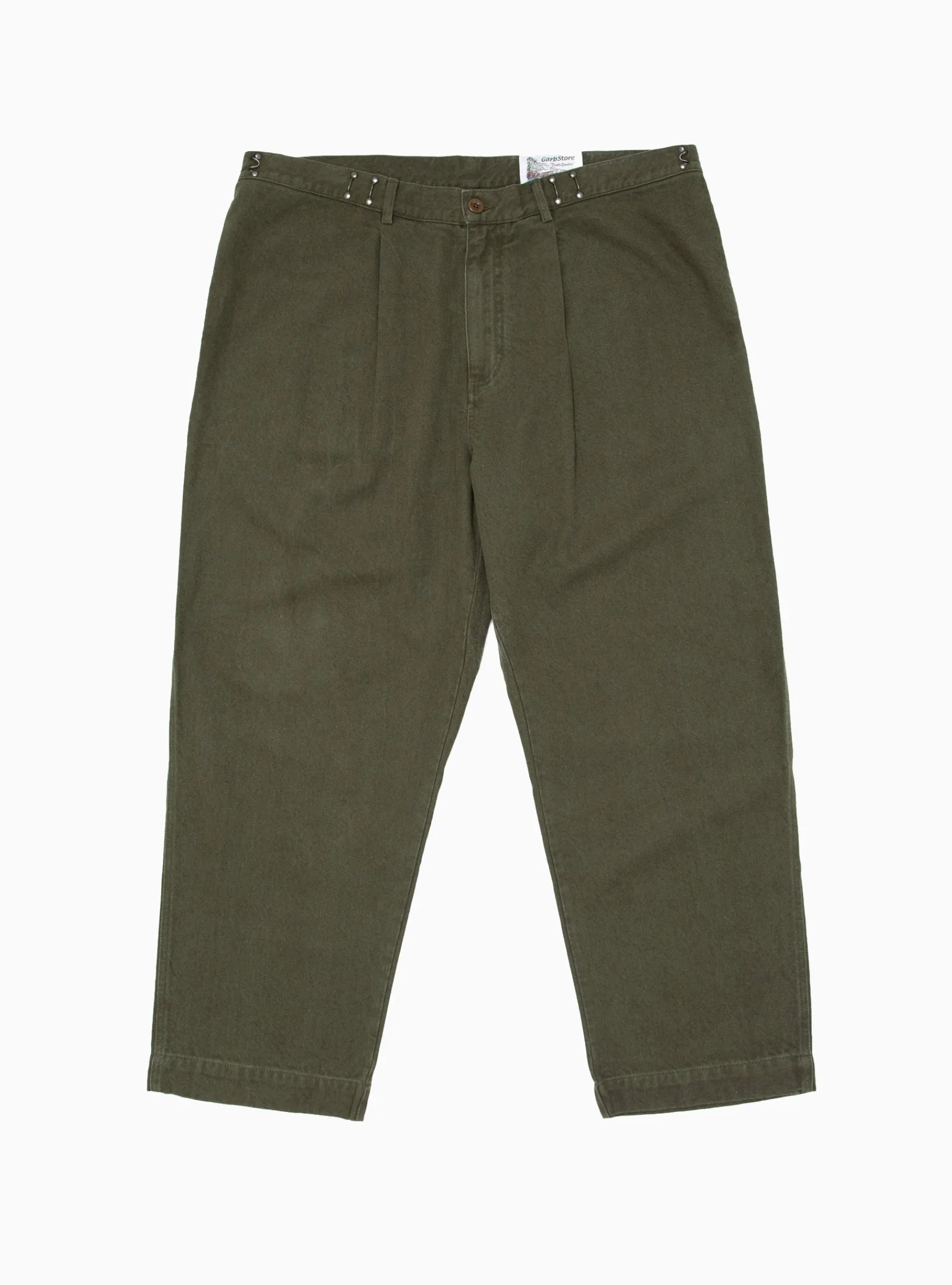Pleated Hook Pant Olive<Garbstore Sale