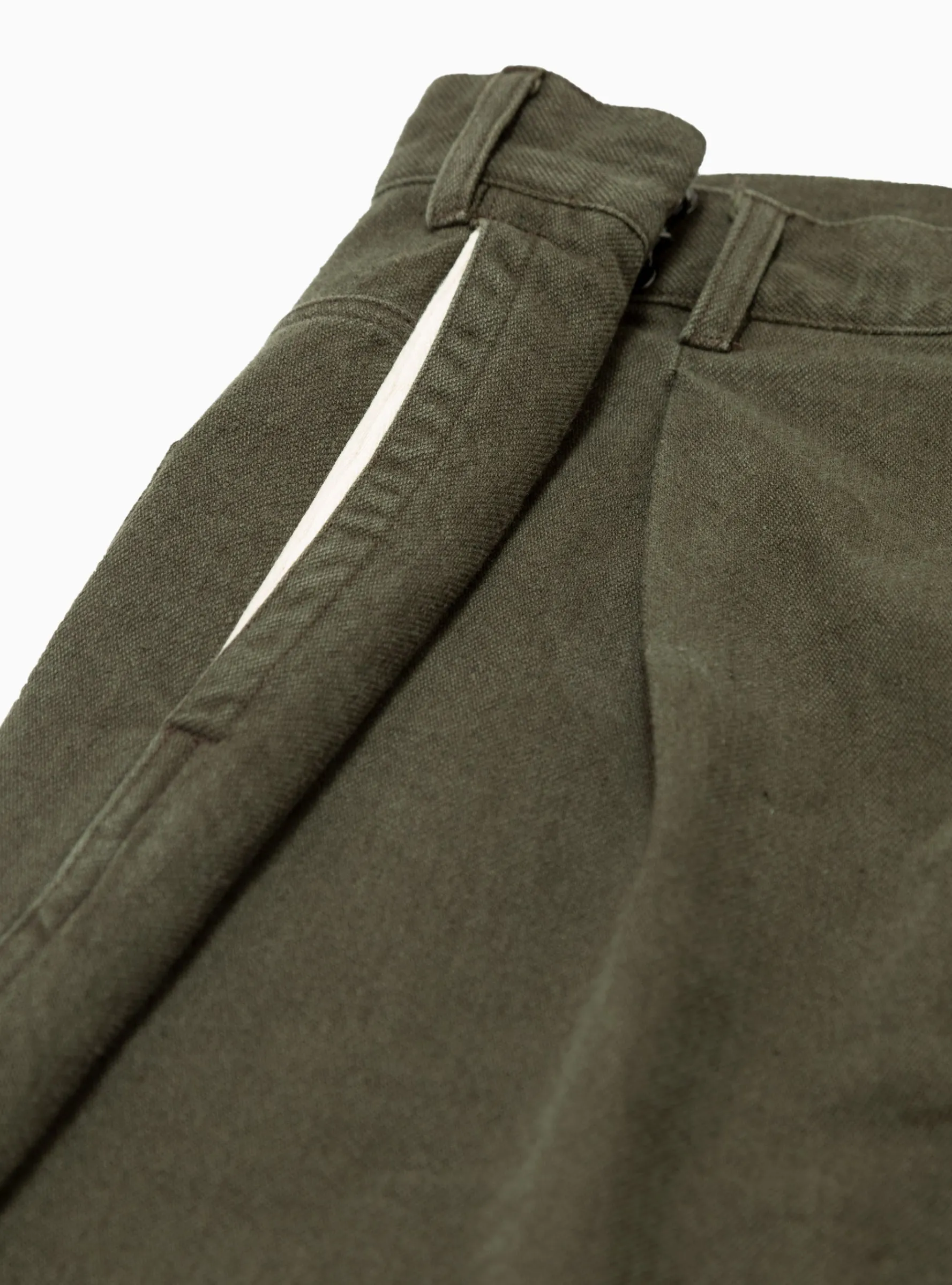 Pleated Hook Pant Olive<Garbstore Sale