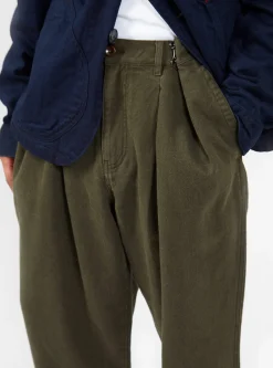 Pleated Hook Pant Olive<Garbstore Sale