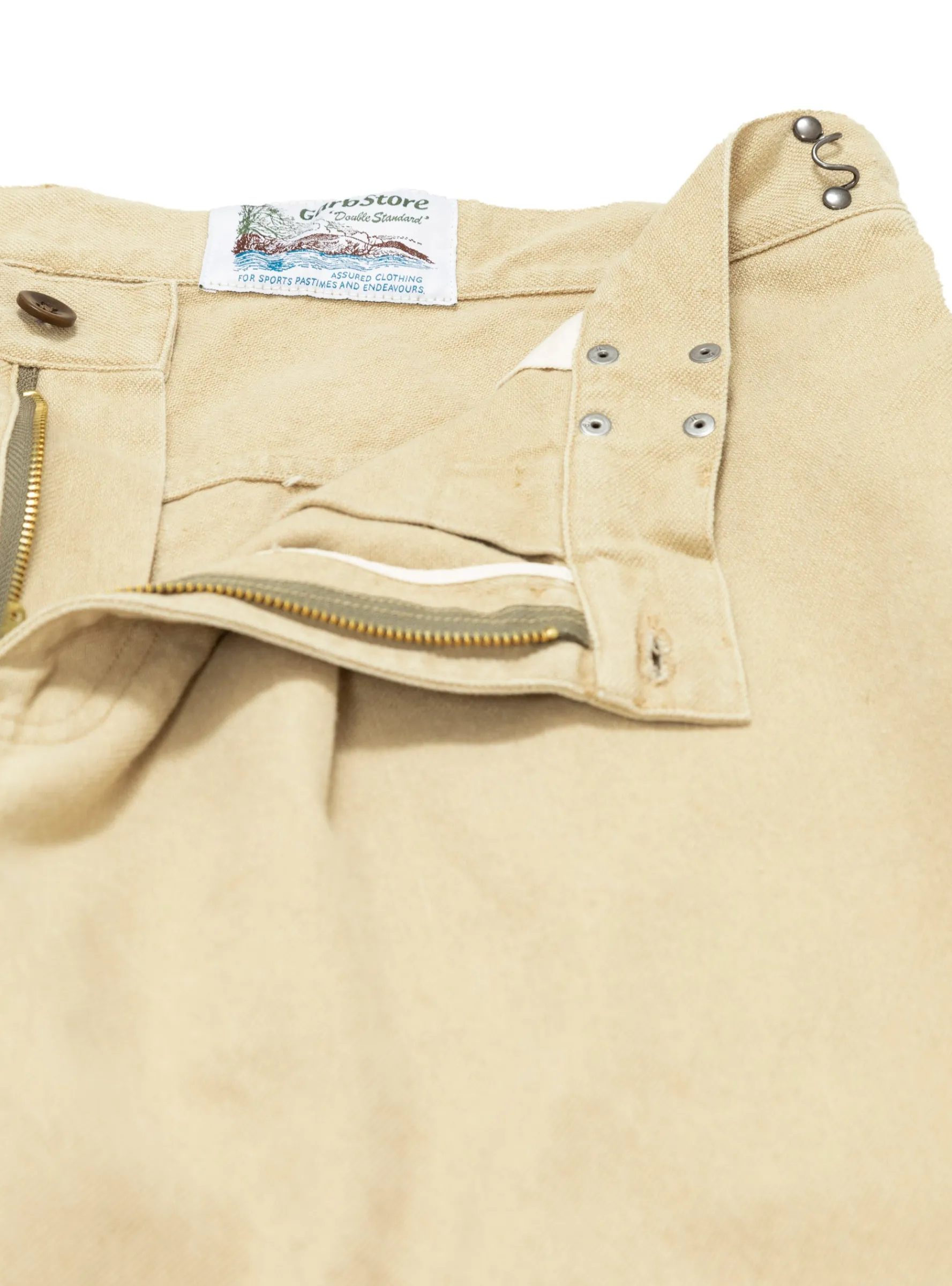 Pleated Hook Pant Tan<Garbstore Best