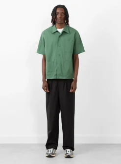 Pleated Ripstop Trouser Black<Brother Brother Best