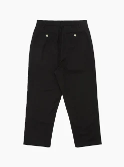 Pleated Ripstop Trouser Black<Brother Brother Best