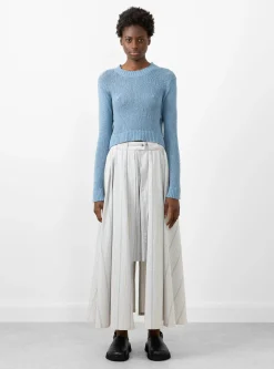 Pleated Skort Blue/Brown/White<Cawley Best
