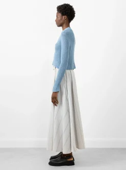 Pleated Skort Blue/Brown/White<Cawley Best