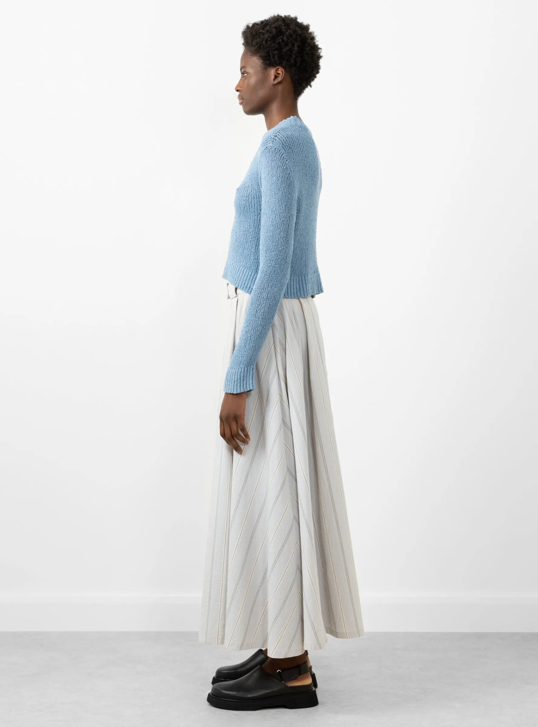 Pleated Skort Blue/Brown/White<Cawley Best