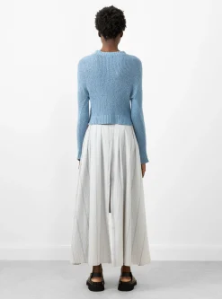 Pleated Skort Blue/Brown/White<Cawley Best