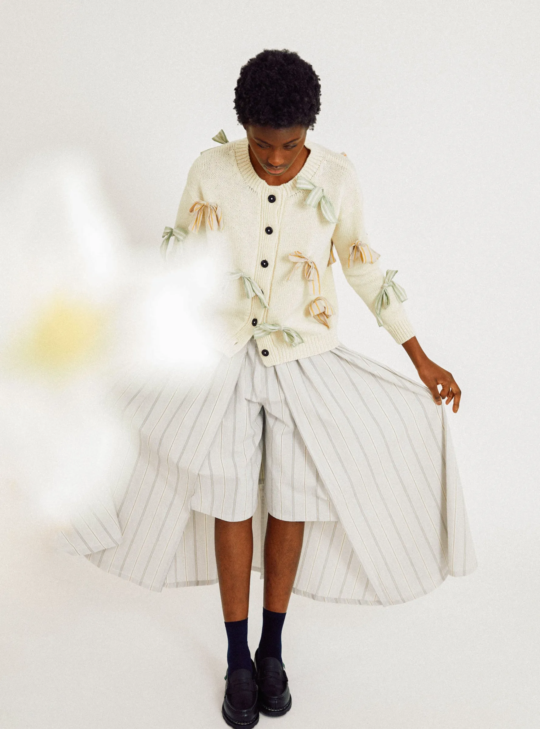 Pleated Skort Blue/Brown/White<Cawley Best
