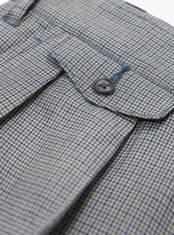 2 Pleats Trousers Linen Cupra Gun Club Check<Beams Plus Clearance