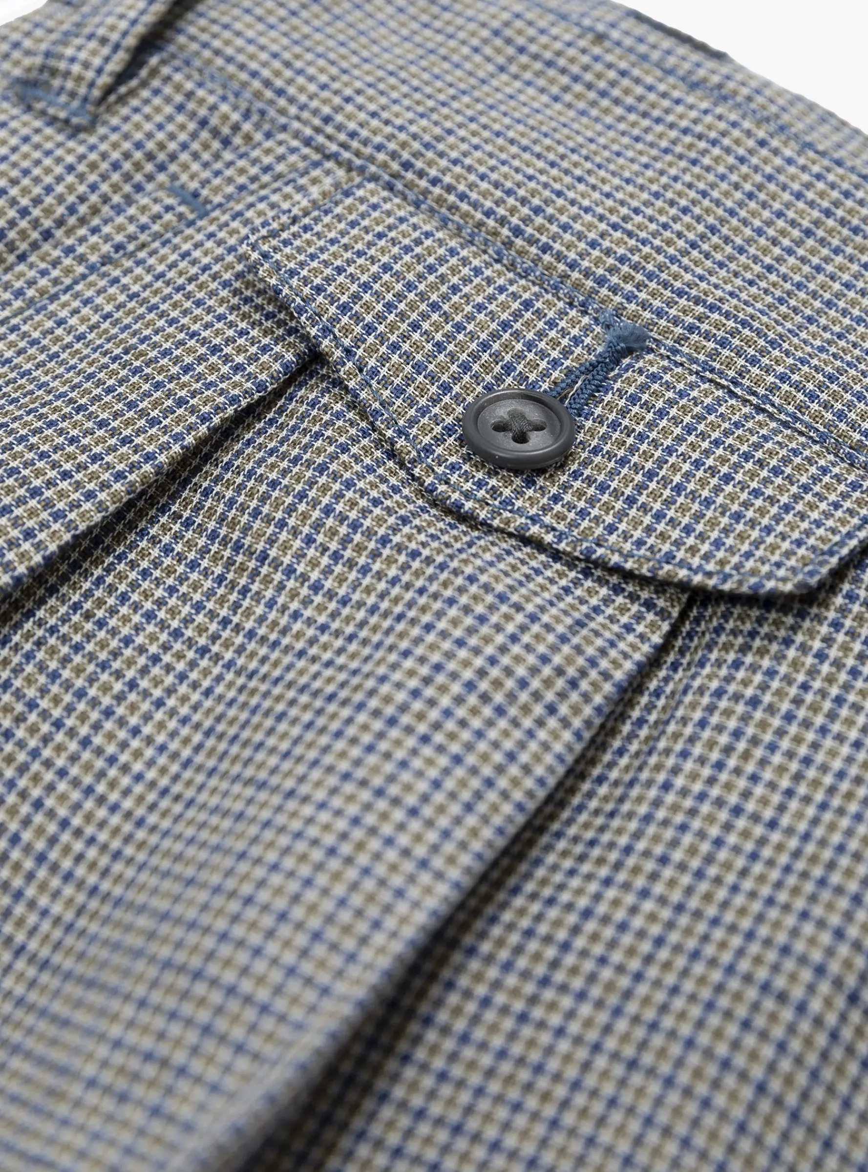 2 Pleats Trousers Linen Cupra Gun Club Check<Beams Plus Clearance