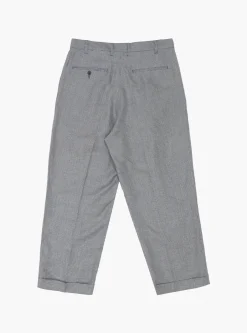 2 Pleats Trousers Linen Cupra Gun Club Check<Beams Plus Clearance
