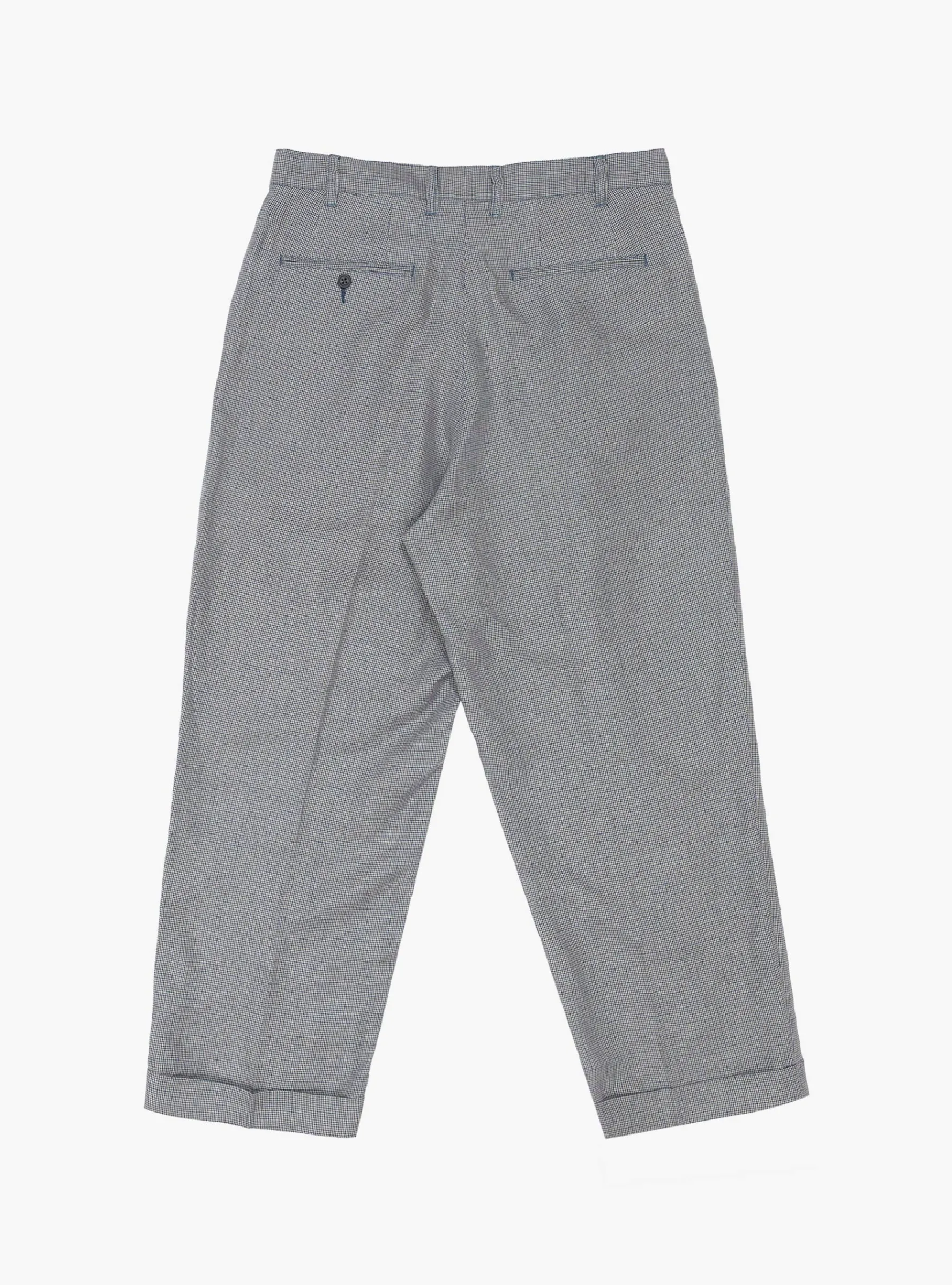 2 Pleats Trousers Linen Cupra Gun Club Check<Beams Plus Clearance