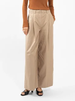 Pliza Wide Pleated Trousers Sand<Christian Wijnants Sale