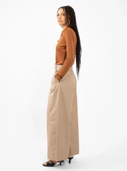Pliza Wide Pleated Trousers Sand<Christian Wijnants Sale