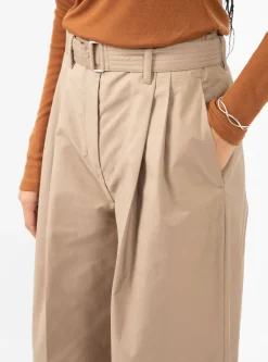 Pliza Wide Pleated Trousers Sand<Christian Wijnants Sale