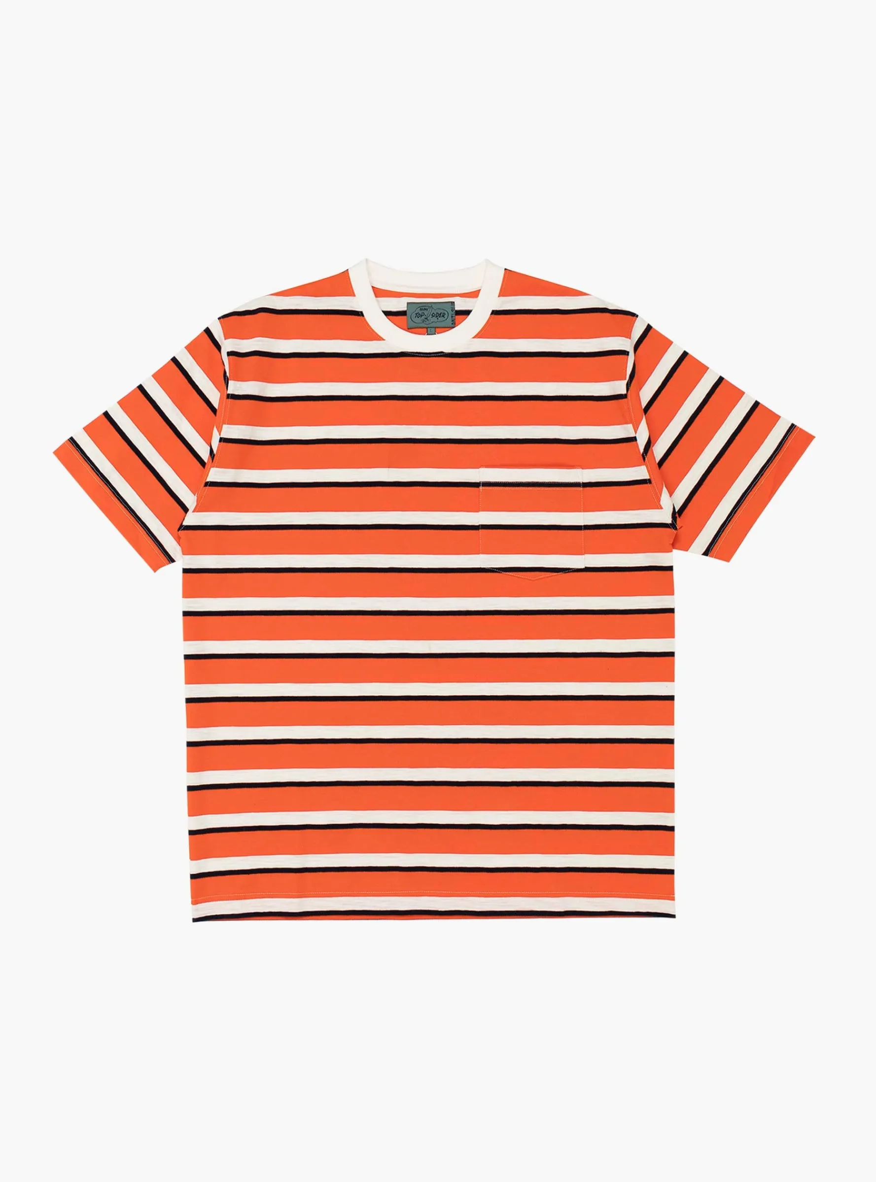 Pocket Tee Stripe BP Orange<Beams Plus Sale