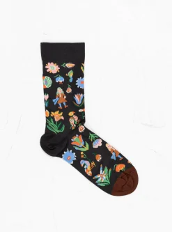 Polka Tapisserie Socks Faux Noir<Bonne Maison Best