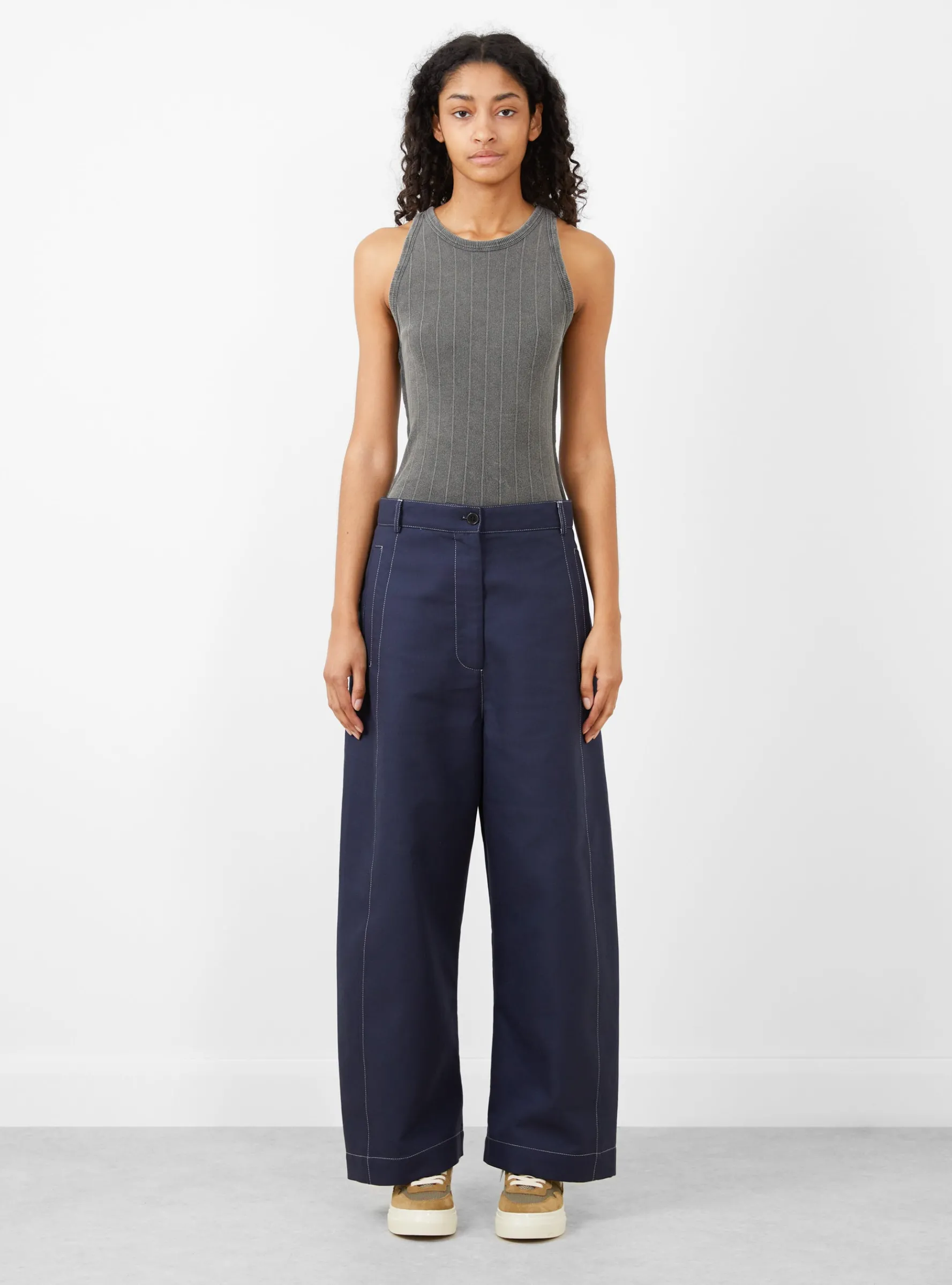 Post Pant Navy & Off White<Henrik Vibskov Hot