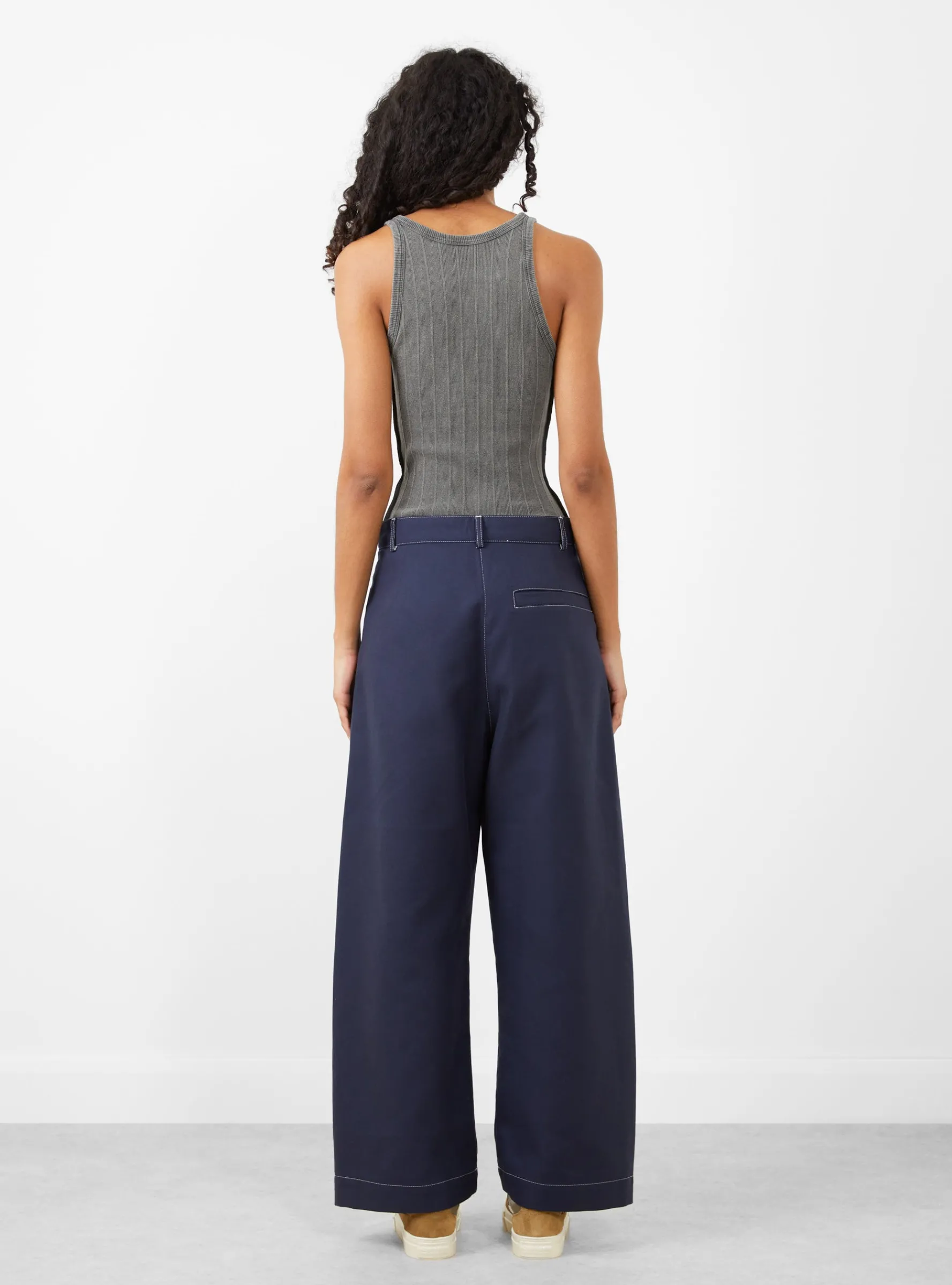 Post Pant Navy & Off White<Henrik Vibskov Hot