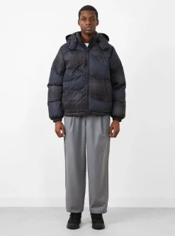 Premium Tweed Puffer Dark Grey<Dime Clearance