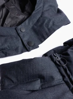 Premium Tweed Puffer Dark Grey<Dime Clearance
