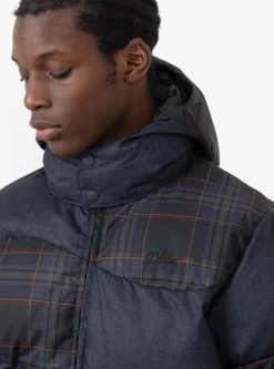 Premium Tweed Puffer Dark Grey<Dime Clearance