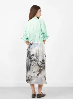 Printed Long Skirt with Lace Multi<Cordera Hot