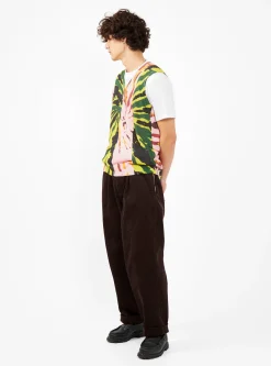Printed Sweater Vest Pink & Green<Stüssy Best