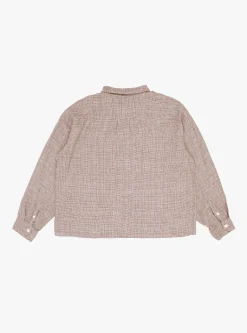 Priority Shirt Brown Linen Check<mfpen Outlet