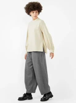 Puff Sleeve Blouse Ivory<Black Crane Clearance