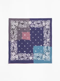 Purple Fastcolour Selvedge Bandana Garden Patchwork<Kapital Fashion
