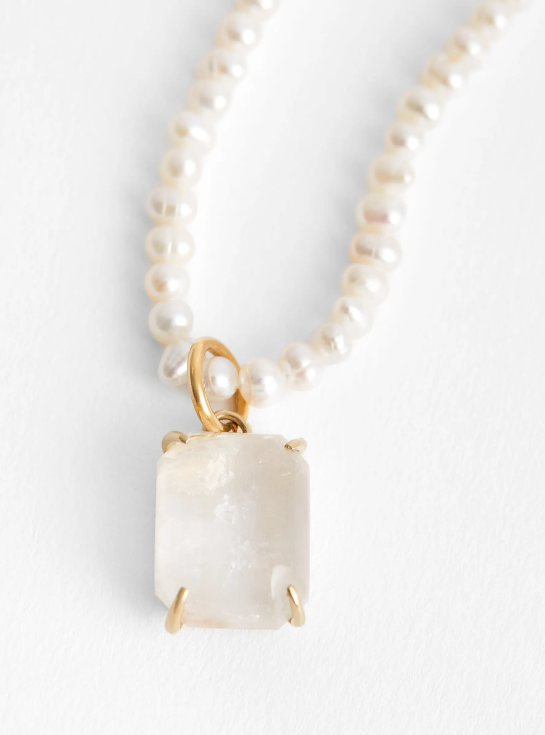 Quartz Pendant Necklace<BEATRIZ PALACIOS Clearance