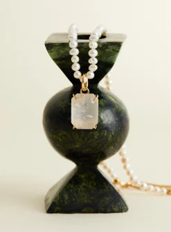 Quartz Pendant Necklace<BEATRIZ PALACIOS Clearance