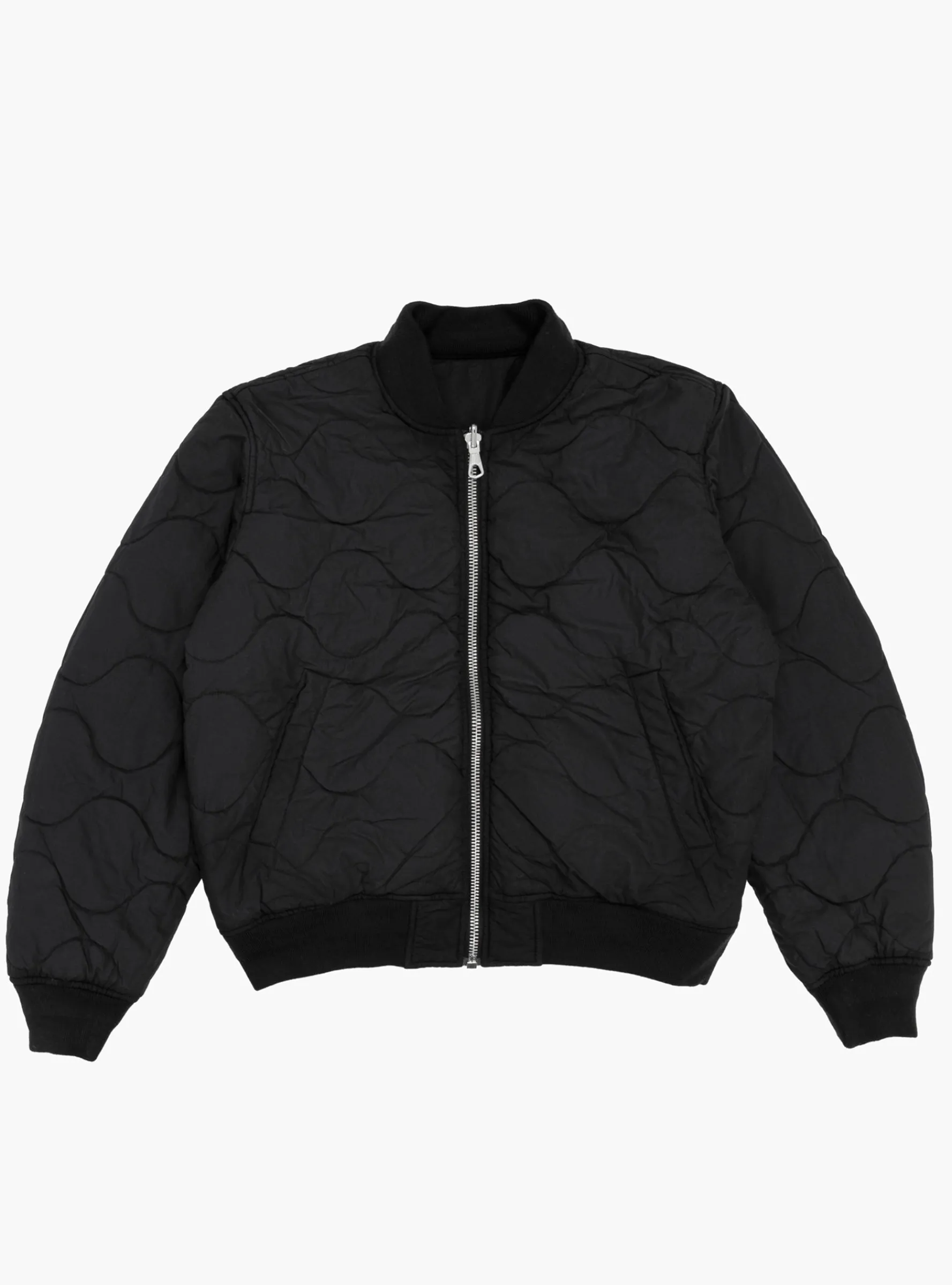 Quilted Bomber Waxed Black<Stüssy Discount